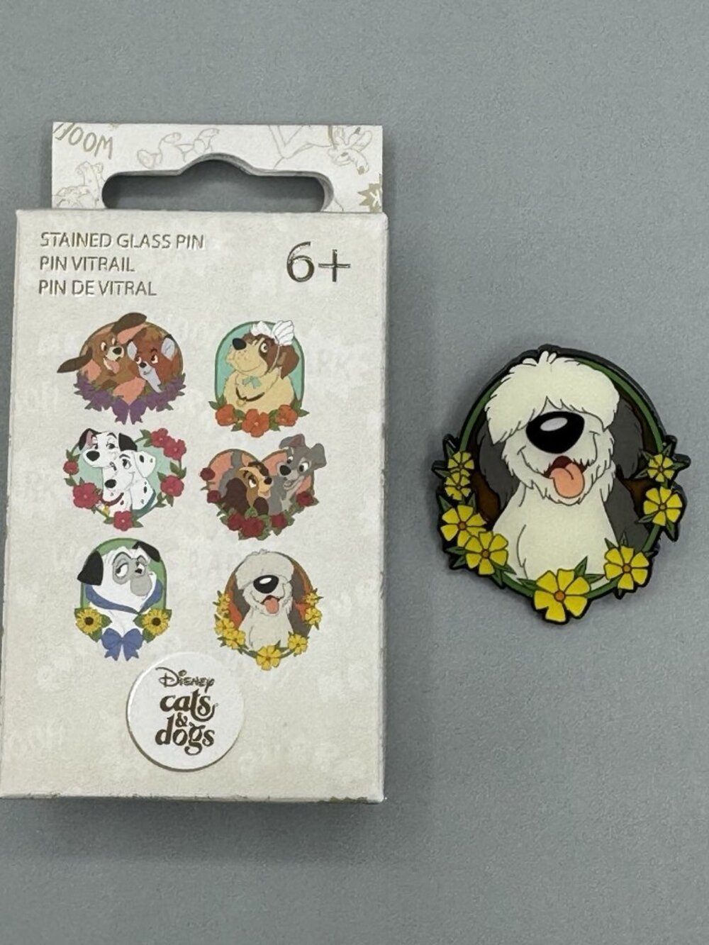 Loungefly Disney Dogs Floral Blind Enamel Pin New Open Box Little Mermaid MAX